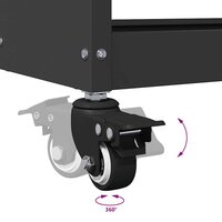 Gereedschapswagen Zwart 75 x 35 x 73 cm Koudgewalst staal 9