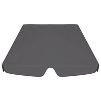 Vervangingsluifel voor schommelbank 188/168x145/110cm antraciet 4