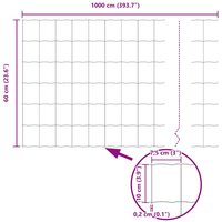 Euro Hek Grijs 0.6 x 10 m PVC-gecoat ijzer 9