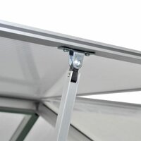 Tuinkas met basisframe 4,6 m&sup2; versterkt aluminium 5