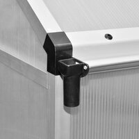 Tuinkas met basisframe 4,6 m&sup2; versterkt aluminium 8