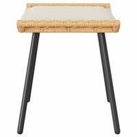 Tuinstoel met kussen 2 pcs Bruin 50 x 40 x 45cm Polyester 7