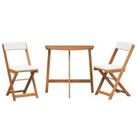 Bistroset 3 pcs Bruin Massief acaciahout 7