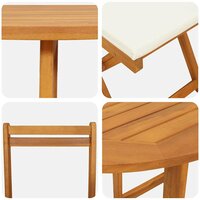 Bistroset 3 pcs Bruin Massief acaciahout 9