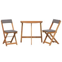 Bistroset 3 pcs Bruin Massief acaciahout 7