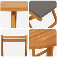 Bistroset 3 pcs Bruin Massief acaciahout 9