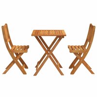 Bistroset 3 pcs Bruin Massief acaciahout 7