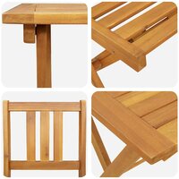 Bistroset 3 pcs Bruin Massief acaciahout 9