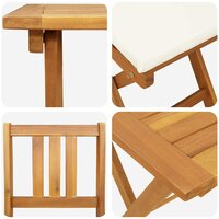 Bistroset 3 pcs Bruin Massief acaciahout 9