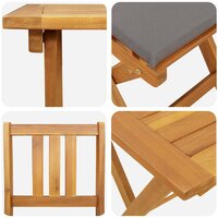 Bistroset 3 pcs Bruin Massief acaciahout 9