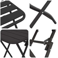 Bistroset 3 pcs Antraciet Staal 8