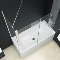 Douche klapwand 120x68x130 cm ESG  5