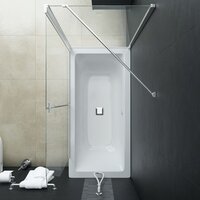 Douche klapwand 120x68x130 cm ESG  6