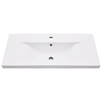 Wastafelframe met inbouwwastafel ijzer wit 6