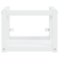 Wastafelframe met inbouwwastafel ijzer wit 4