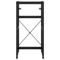 Wastafelframe met inbouwwastafel ijzer zwart 4