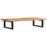 Badkamer wandschap staal en massief acaciahout 2