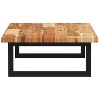 Badkamer wandschap staal en massief acaciahout 5