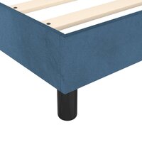 Boxspring met matras fluweel donkerblauw 80x200 cm 7