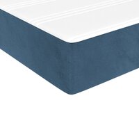 Boxspring met matras fluweel donkerblauw 80x200 cm 8