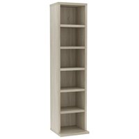 Cd-kast 21x20x88 cm bewerkt hout sonoma eikenkleurig 2