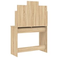 Kaptafel met spiegel 96x39x142 cm sonoma eikenkleurig 7