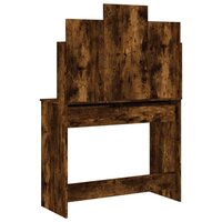 Kaptafel met spiegel 96x39x142 cm gerookt eikenkleurig 7