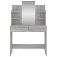 Kaptafel met spiegel 96x39x142 cm grijs sonoma eikenkleurig 4