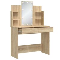 Kaptafel met LED-verlichting 96x40x142 cm sonoma eikenkleurig 4