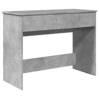Kaptafel met spiegel 100x45x76 cm betongrijs 2