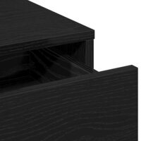 Kaptafel met lade Zwart eiken 50 x 41 x 140 cm Bewerkt hout 9