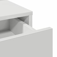 Kaptafel met lade met plank Wit 79 x 41 x 140 cm Bewerkt hout 9