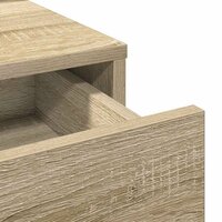 Kaptafel met lade Sonoma Eiken 79 x 41 x 140 cm Bewerkt hout 9