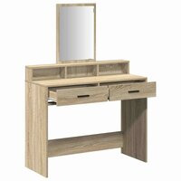 Kaptafel met lade Sonoma eiken 100 x 41 x 140 cm Bewerkt hout 5