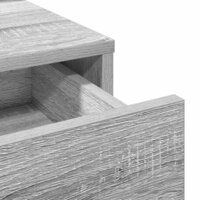 Kaptafel met lade Grijs Sonoma 100 x 41 x 140 cm Bewerkt hout 9
