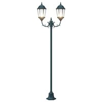 Tuin Lantaarnpaal Donkergroen Aluminium en Glas 8