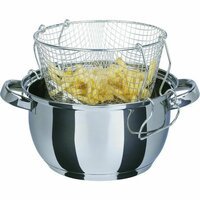 Koekenpan met mandje GSW Roestvrij staal &Oslash; 22 cm Zilverkleurig 8