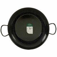 Paella Pan La Dehesa 0645-LD 0645-LD Zwart Ge&euml;mailleerd Staal &Oslash; 45 cm 46 x 13,5 x 58 cm 58 x 13,5 x 46 cm (3 Stuks)