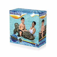 Bestway Opblaasbare Krokodil Figuur met Handgrepen 193x94 cm +3 Jaar Strand en Zwembad 41478 2
