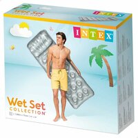 Opblaasbaar matras Intex 18 Glazen Zilverkleurig 188 x 30 x 71 cm (6 Stuks) 4