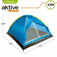 Kampeertent Aktive 4 personen 210 x 130 x 240 cm (4 Stuks) 4
