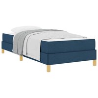 Boxspring bed Blauw en Bruin 80 x 200 cm 3