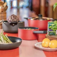 Pottenset Livoo Rood Siliconen 2 Onderdelen (2 Stuks) 6