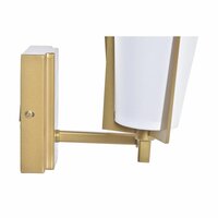 Muurlamp DKD Home Decor Kristal Gouden Metaal Polyester Wit (30 x 18 x 23 cm) 4