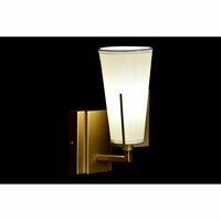 Muurlamp DKD Home Decor 25W Gouden Metaal Polyester Wit 220 V (12 x 14 x 25 cm) 2
