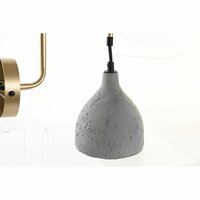 Muurlamp DKD Home Decor 14 x 27 x 26 cm Metaal Cement Donker grijs 220 V 50 W Modern (2 Stuks) 2