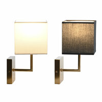 Wandlamp DKD Home Decor Wit Zwart Gouden 50 W 220 V 15 x 19 x 27 cm 15 x 19 x 30 cm (2 Stuks) 4