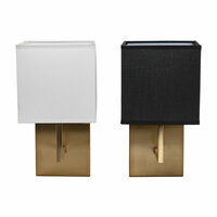 Wandlamp DKD Home Decor Wit Zwart Gouden 50 W 220 V 15 x 19 x 27 cm 15 x 19 x 30 cm (2 Stuks) 5