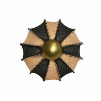 Muurlamp Home ESPRIT Tweekleurig 25 W Natuurlijk Koloniaal 230 V 50 x 50 x 25 cm 2