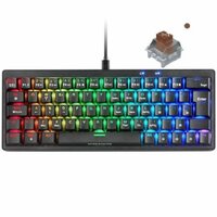 Gaming Keyboard Mars Gaming MKMINIPROBRES Zwart Qwerty US 2